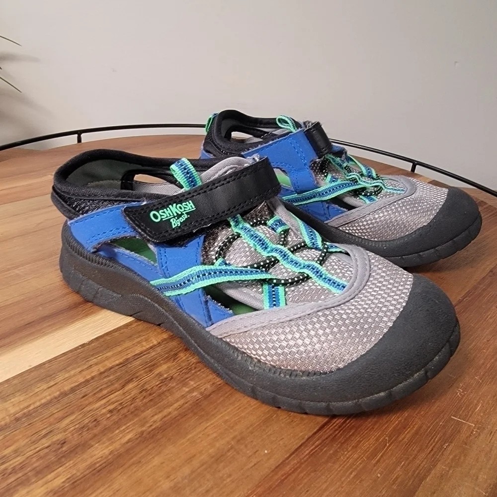 Osh Kosh Bump Toe Athletic Sporty Washable Play Sandals Sneakers Size 11